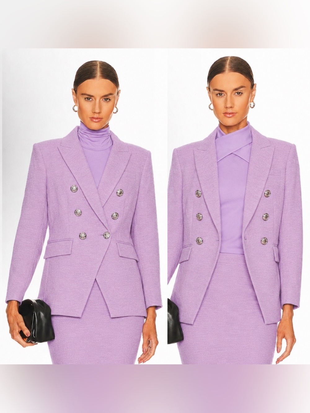 NEW! Veronica Beard Miller Dickey Jacket Blazer Violet Purple Size 10